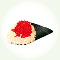 Temkai sushiJapanese food style, Temaki Sushi set on white background for Asian restaurant menu.